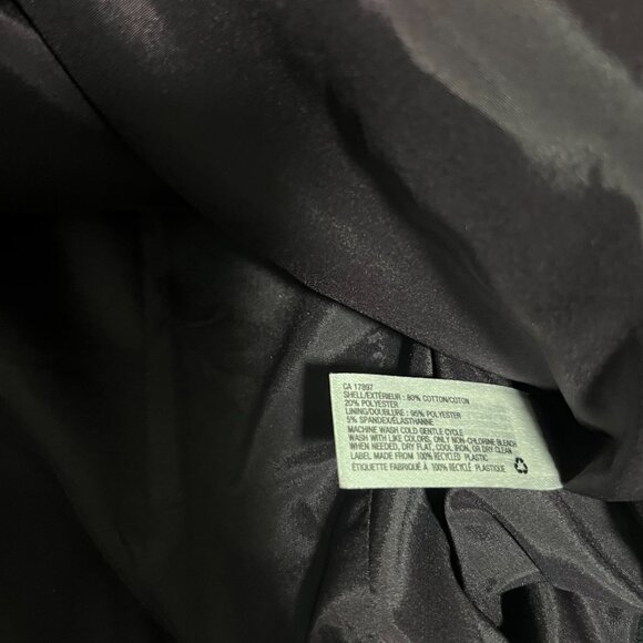 Gap Women Moto Jacket True Black Full Zip with Zip Pockets - Size Large EUC - Picture 4 of 6